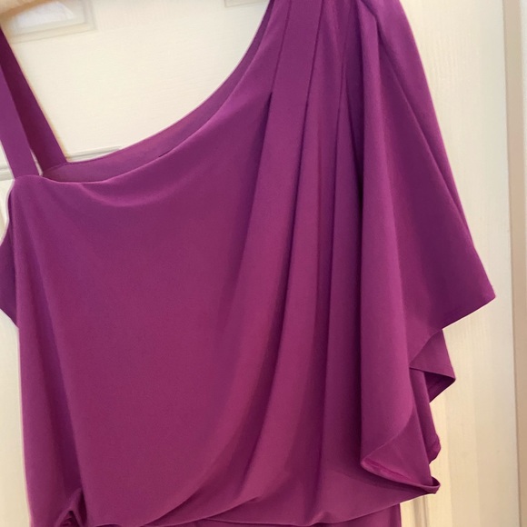 Purple off the shoulder dress size 8 - Picture 3 of 8